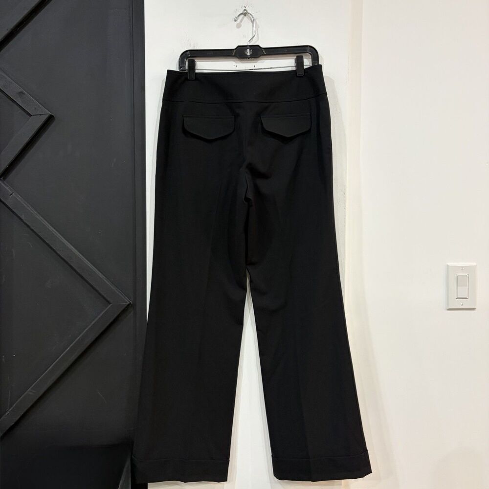 LOFT Black Wide Leg Trousers Size 8 Career Office Interview - Picture 4 of 5